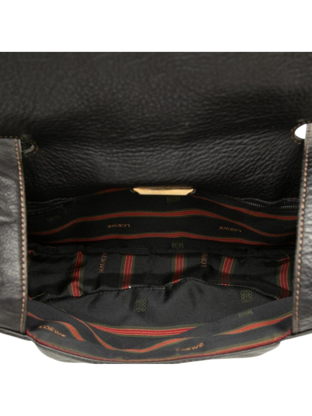 Loewe Leather Anagram Flap Crossbody #323064L47B - Picture 4 of 7